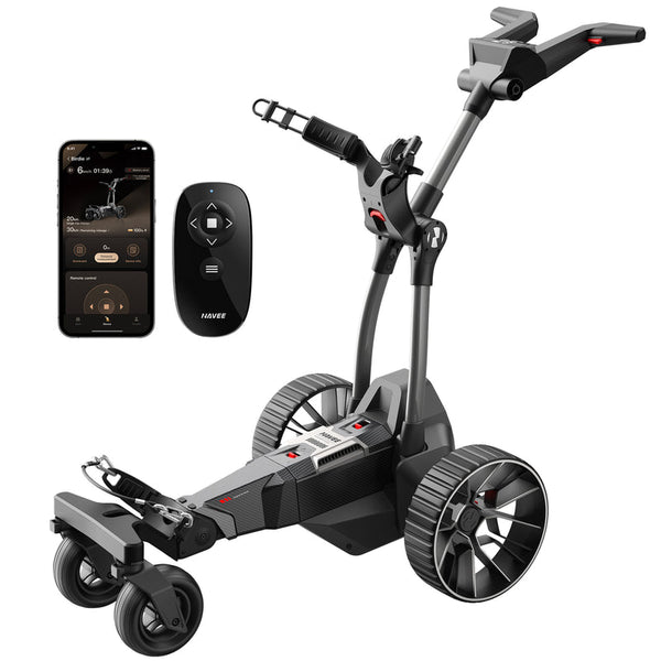 NAVEE Electric Golf Push Cart Birdie 3X/3|Automatic Follow|30kg Load|36-Hole Endurance