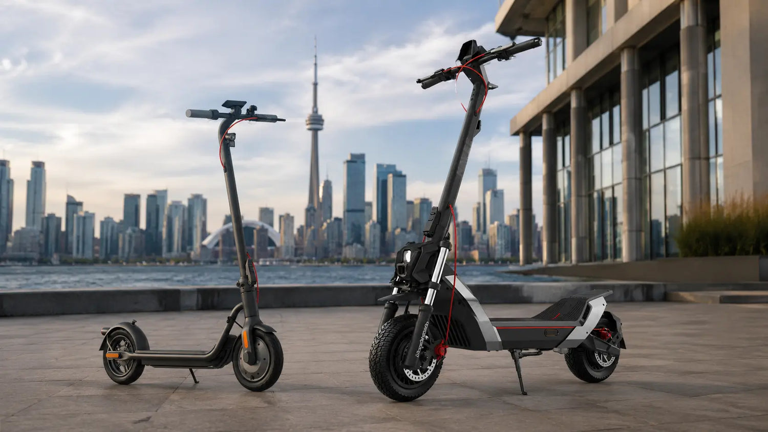 Lightweight and long-range electric scooters in the city