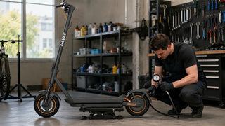 Electric scooter flat tire repair