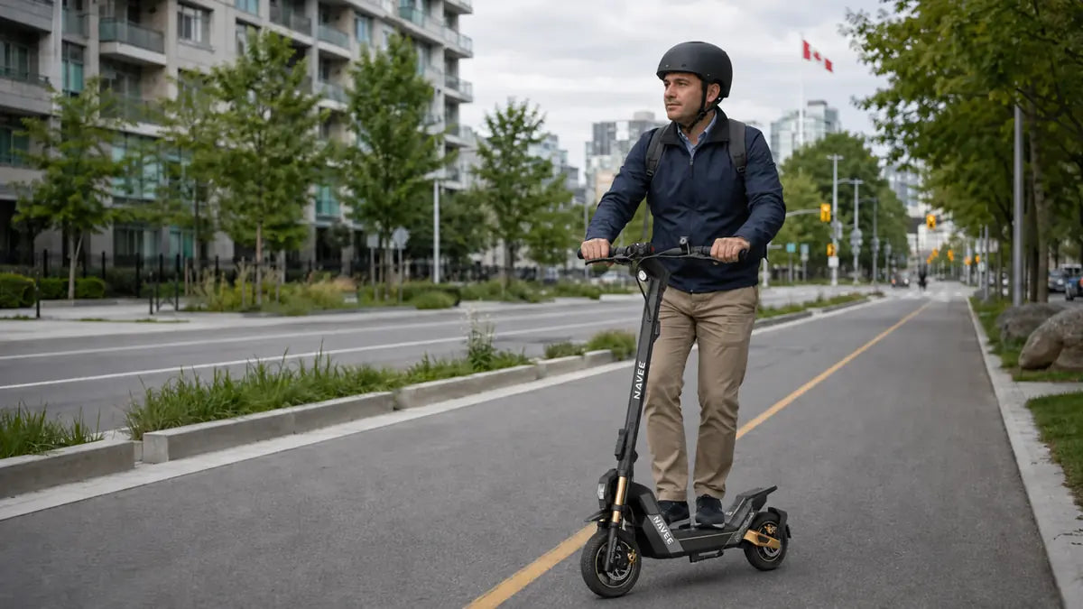 Electric scooter helmet for Canadian riders